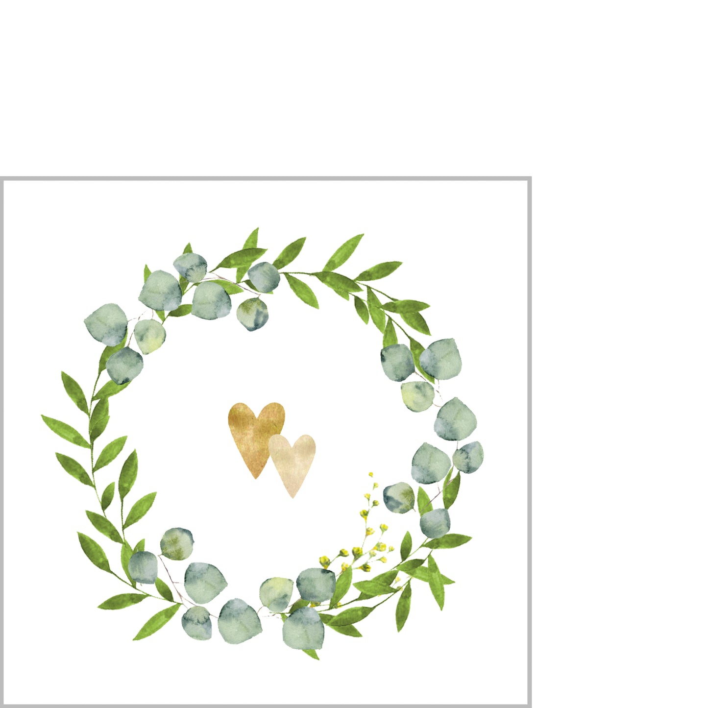 Napkin - Two Hearts