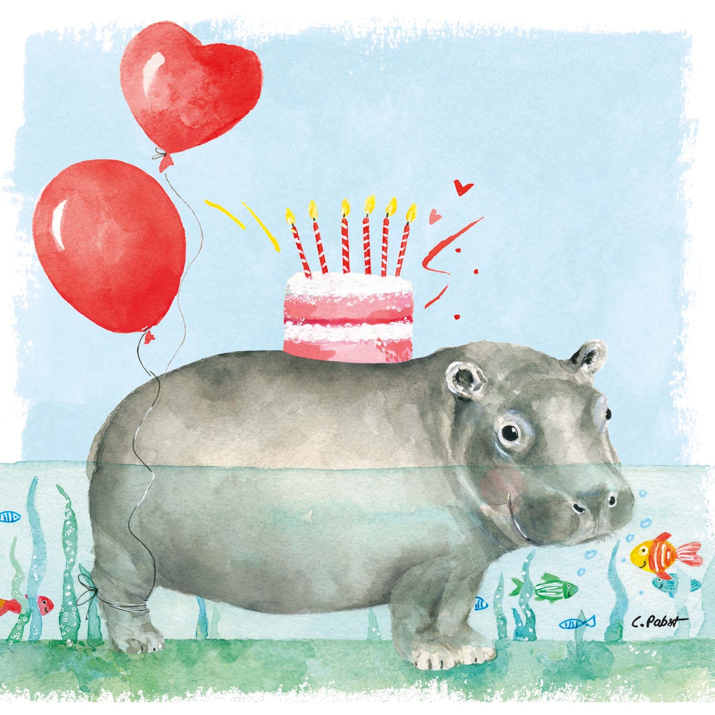 Napkin - Happy Hippo