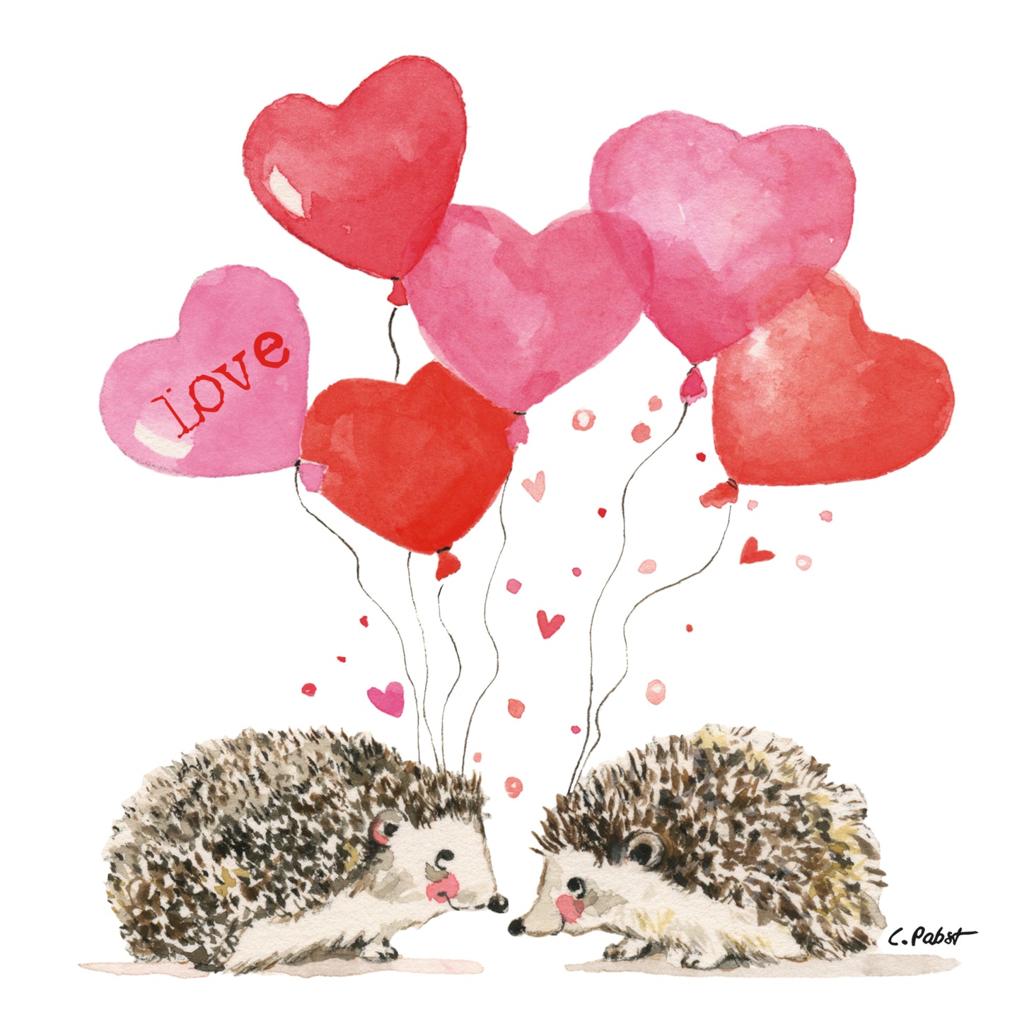 Napkin - Hedgehogs in Love
