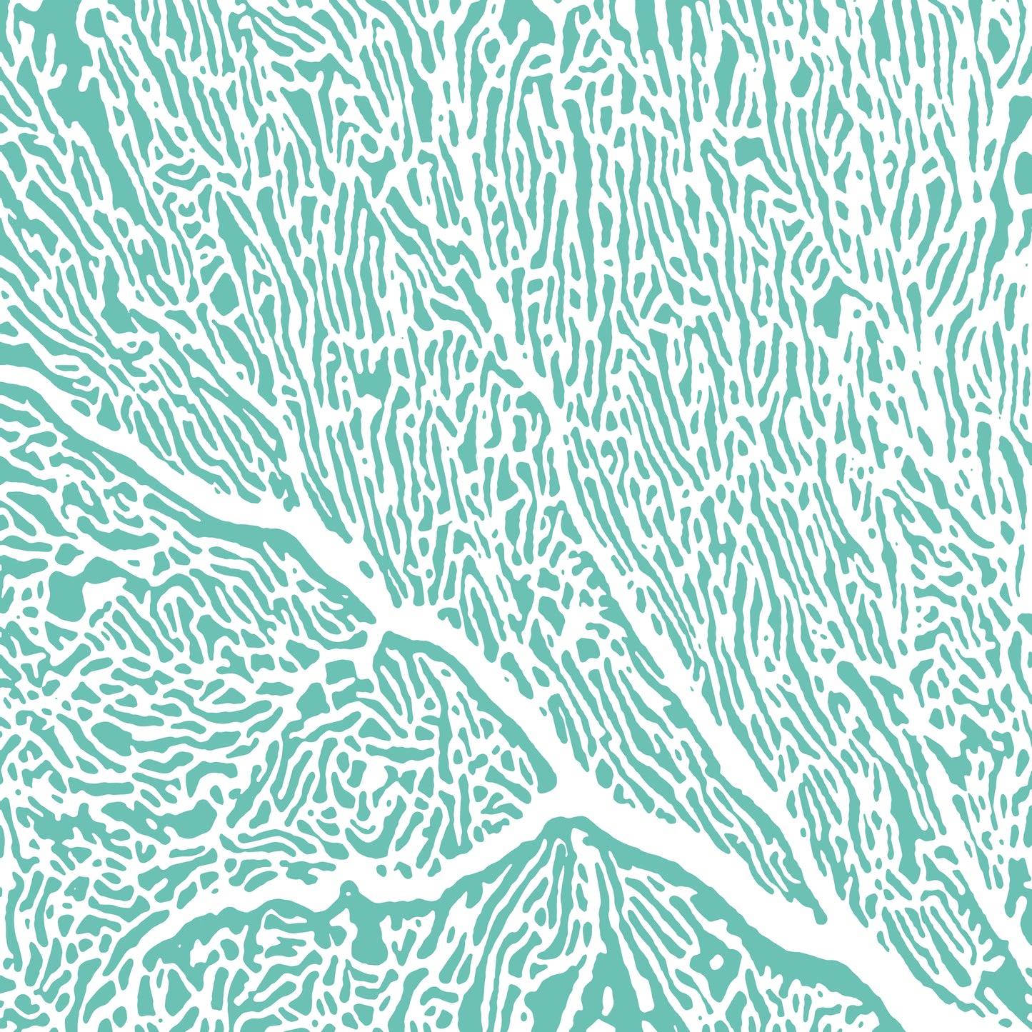 Serviette - Coralie turquoise