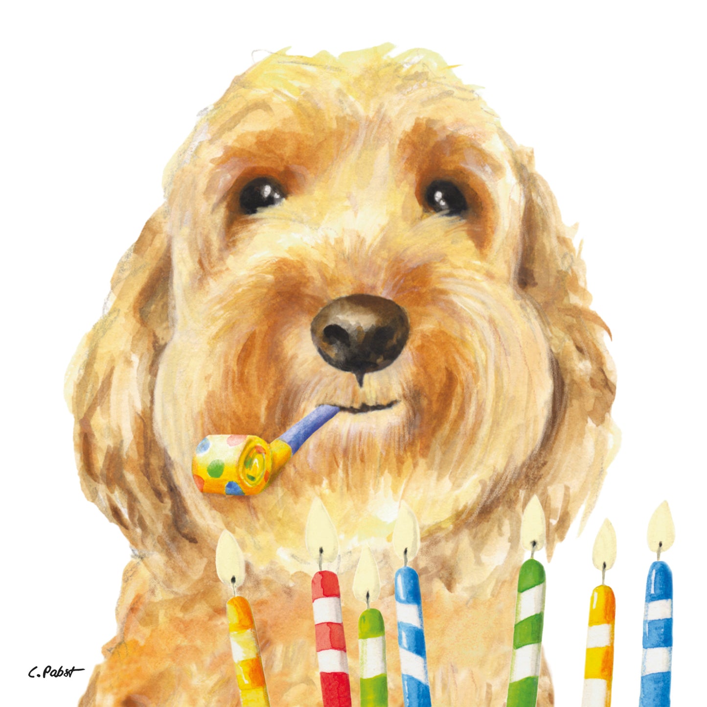 Napkin - Happy Birthday Dog