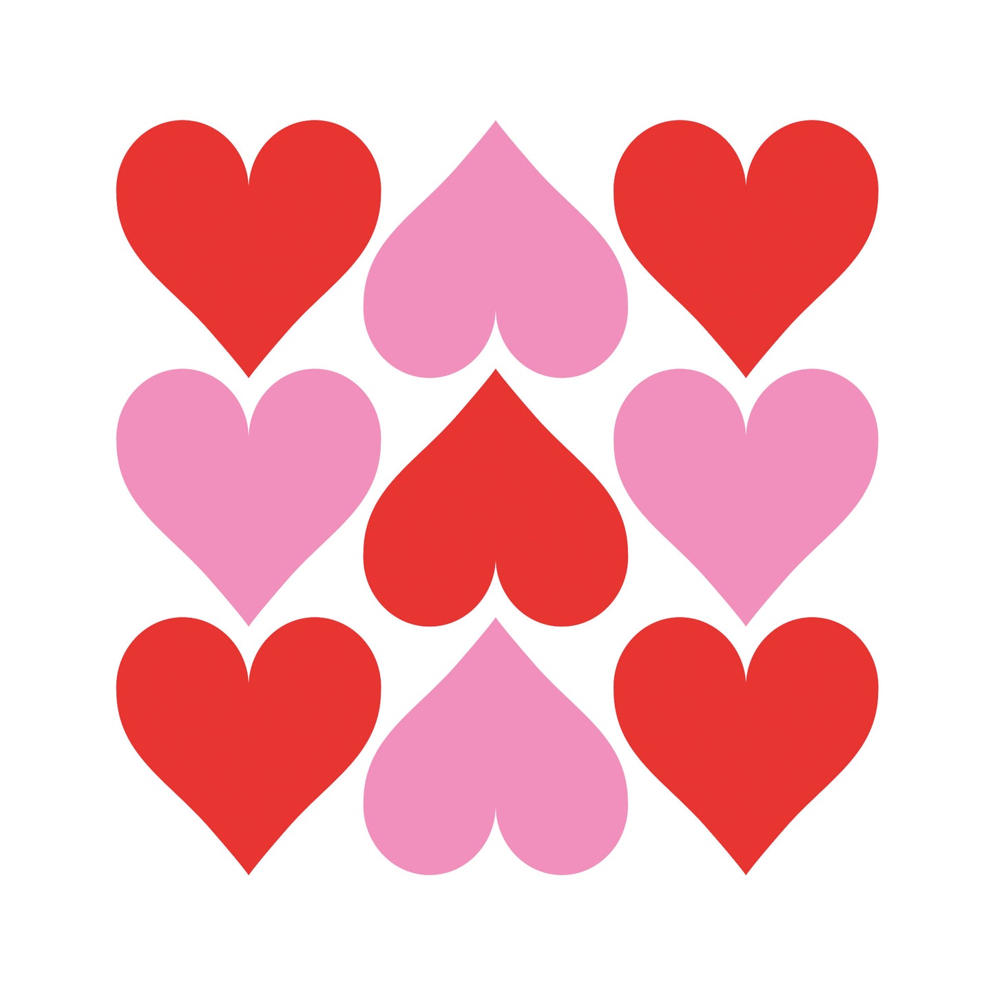 Napkin - Hearts Graphic