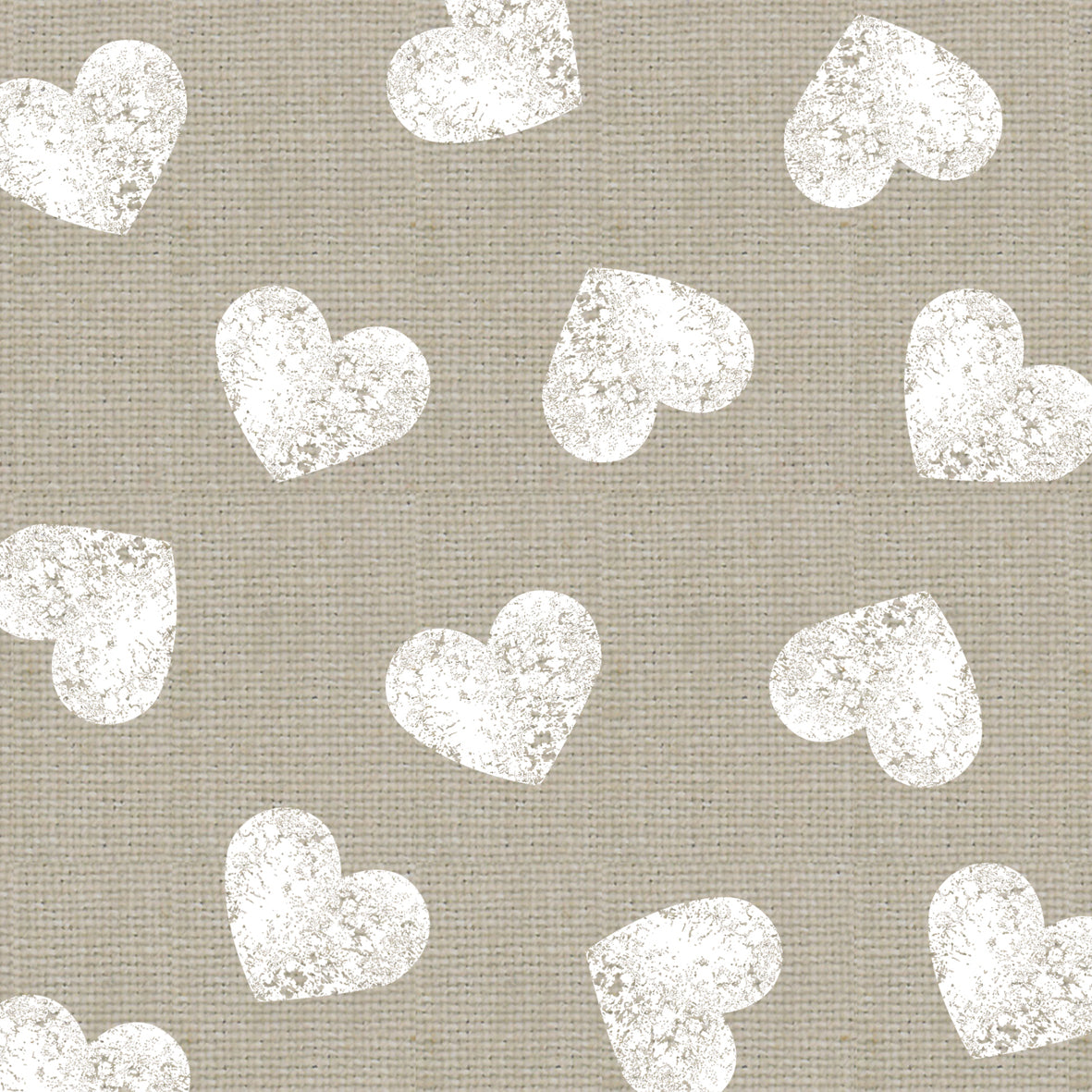 Napkin - Fashion Hearts taupe