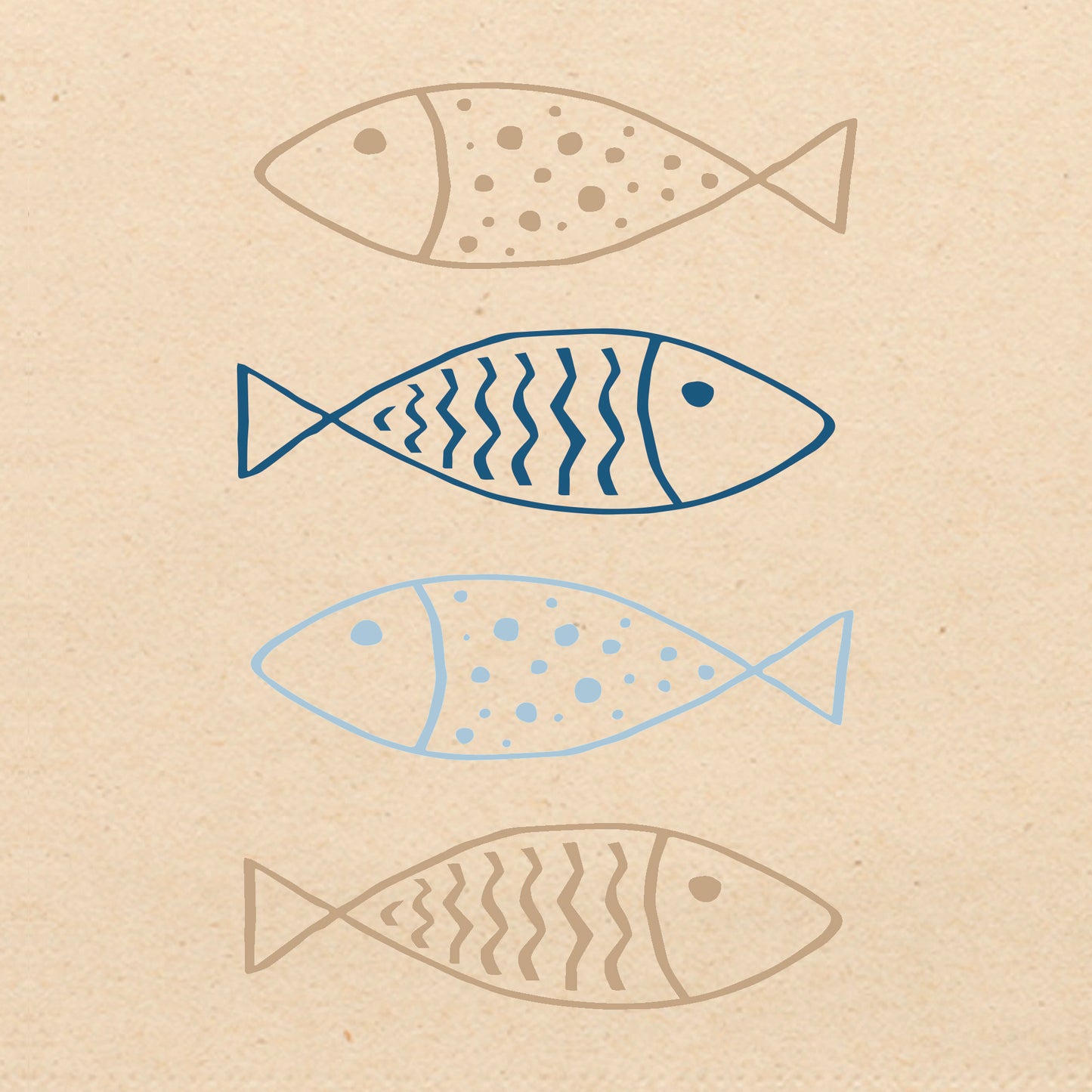 Napkin - Fishes eco