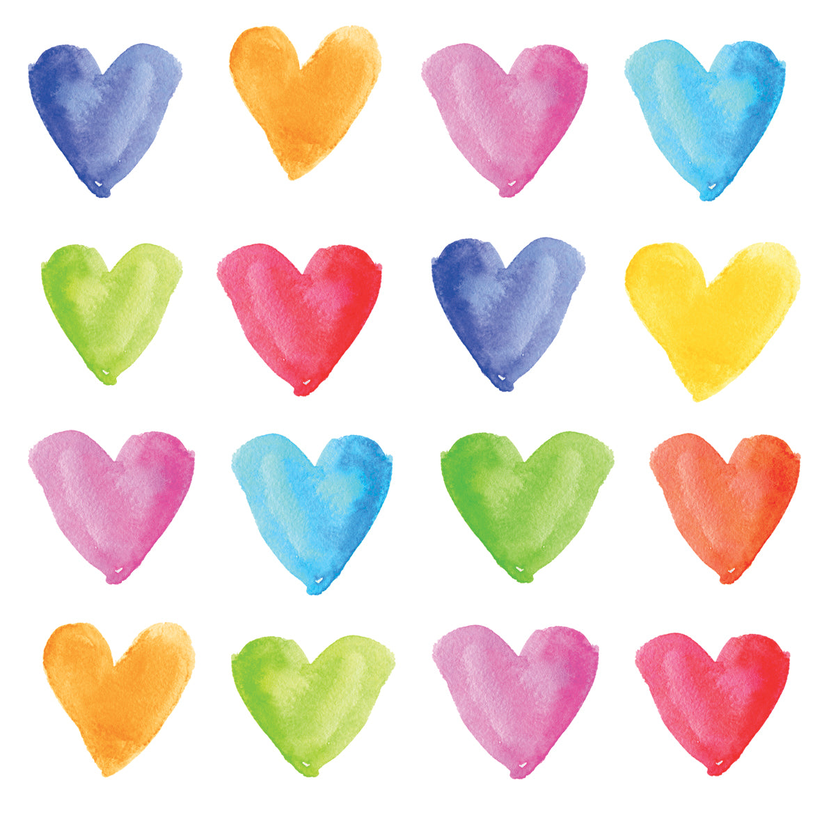 Napkin - Watercolor Hearts