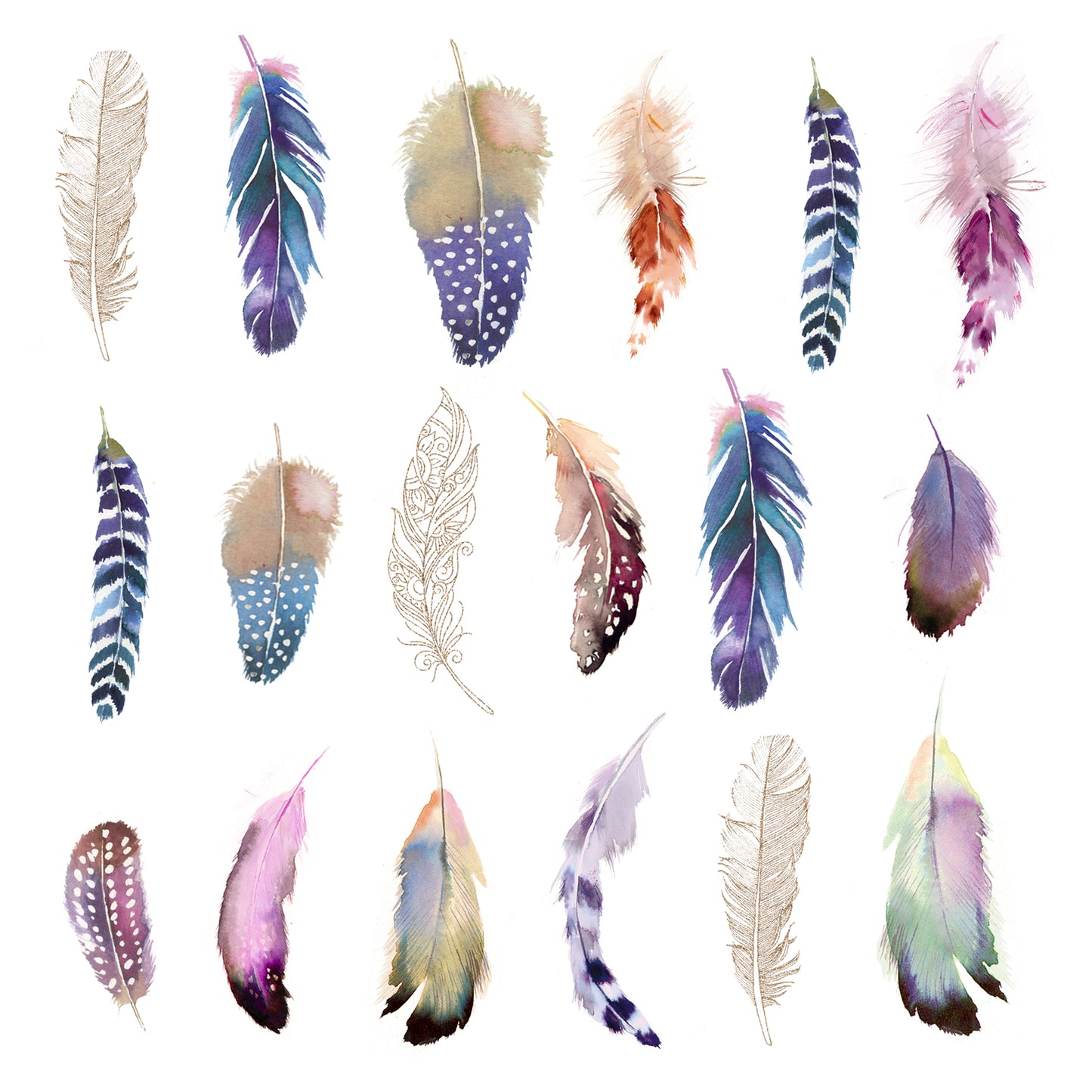 Serviette - Feathers Fantasy