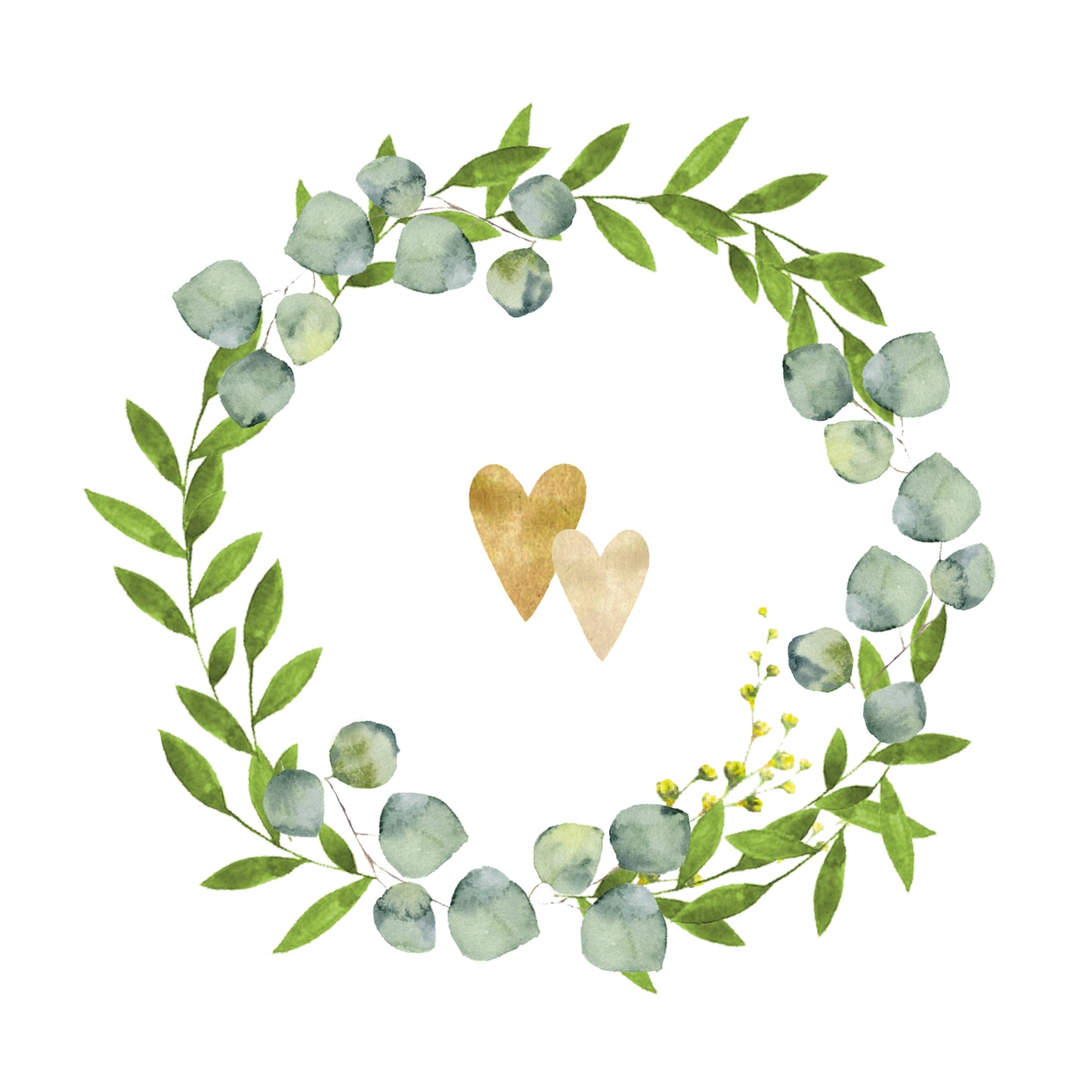 Napkin - Two Hearts