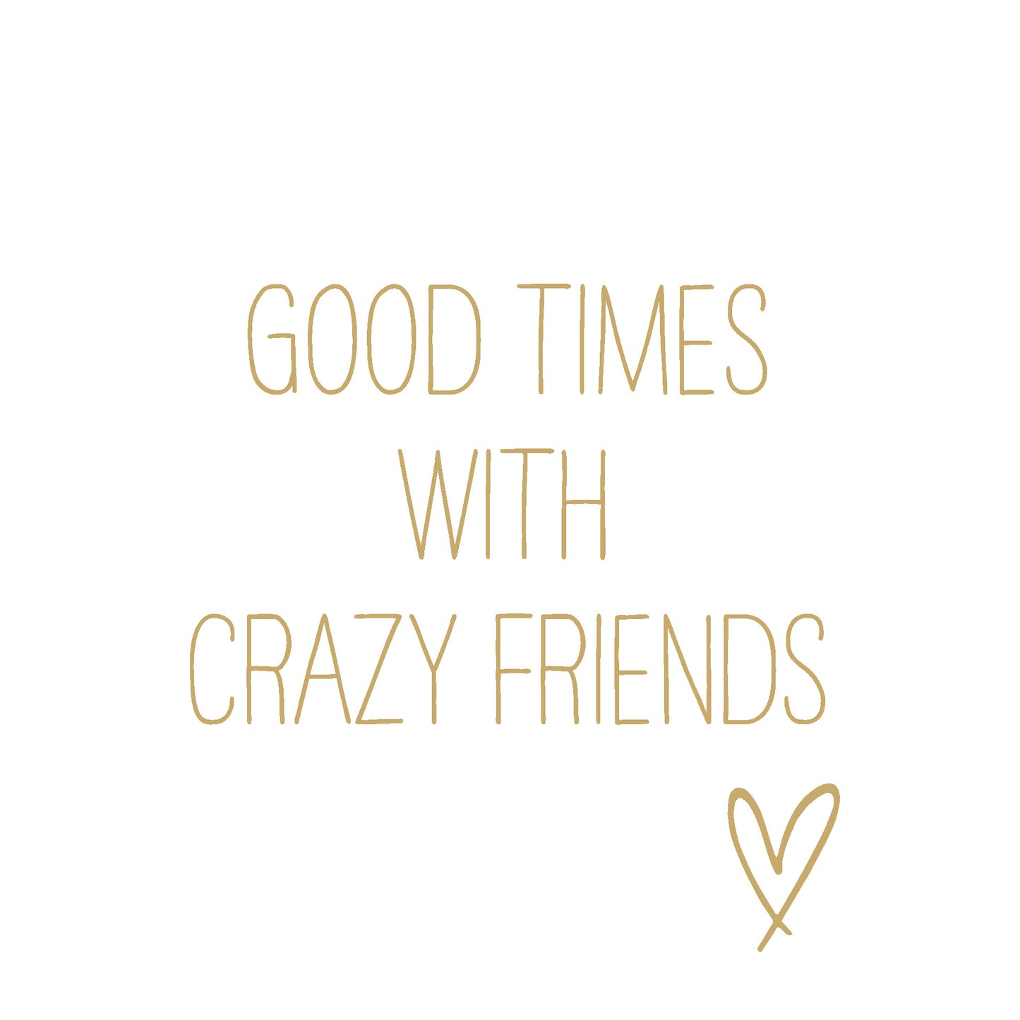 Serviette - Crazy Friends