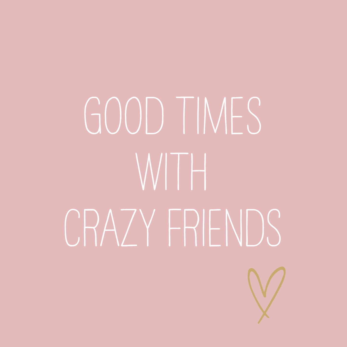Serviette - Crazy Friends