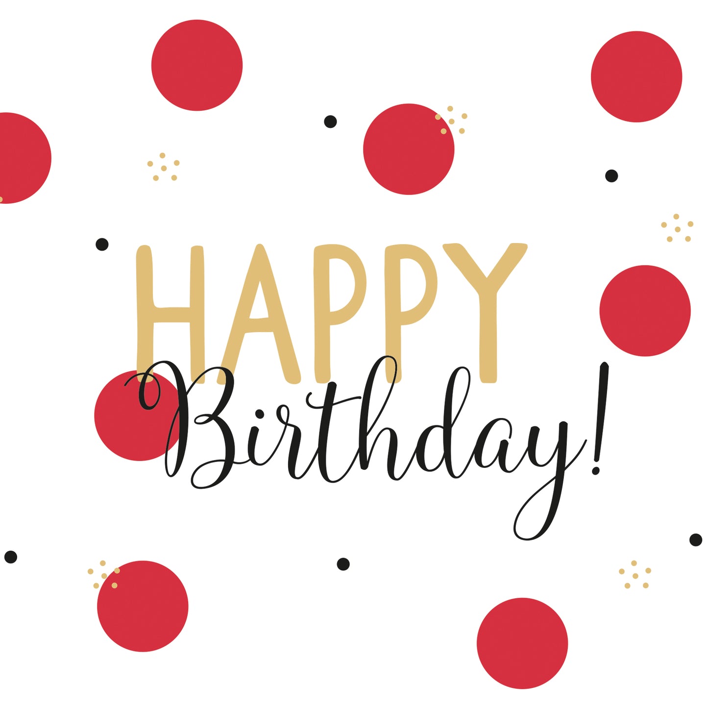 Napkin - Happy Birthday!