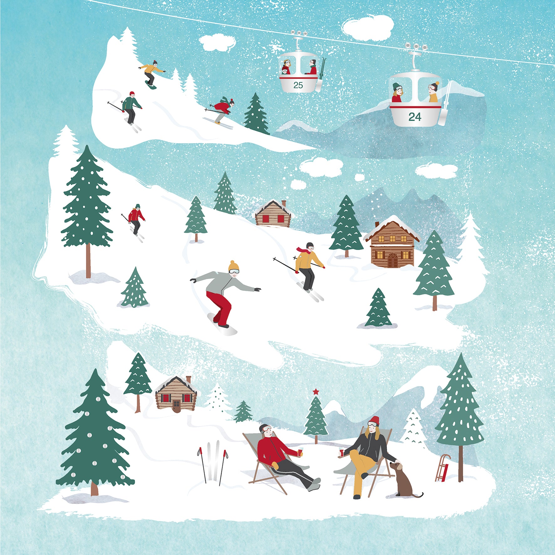St. Moritz Papierservietten – 20 Stück, 3-lagig & Hochwertig – ppdshop