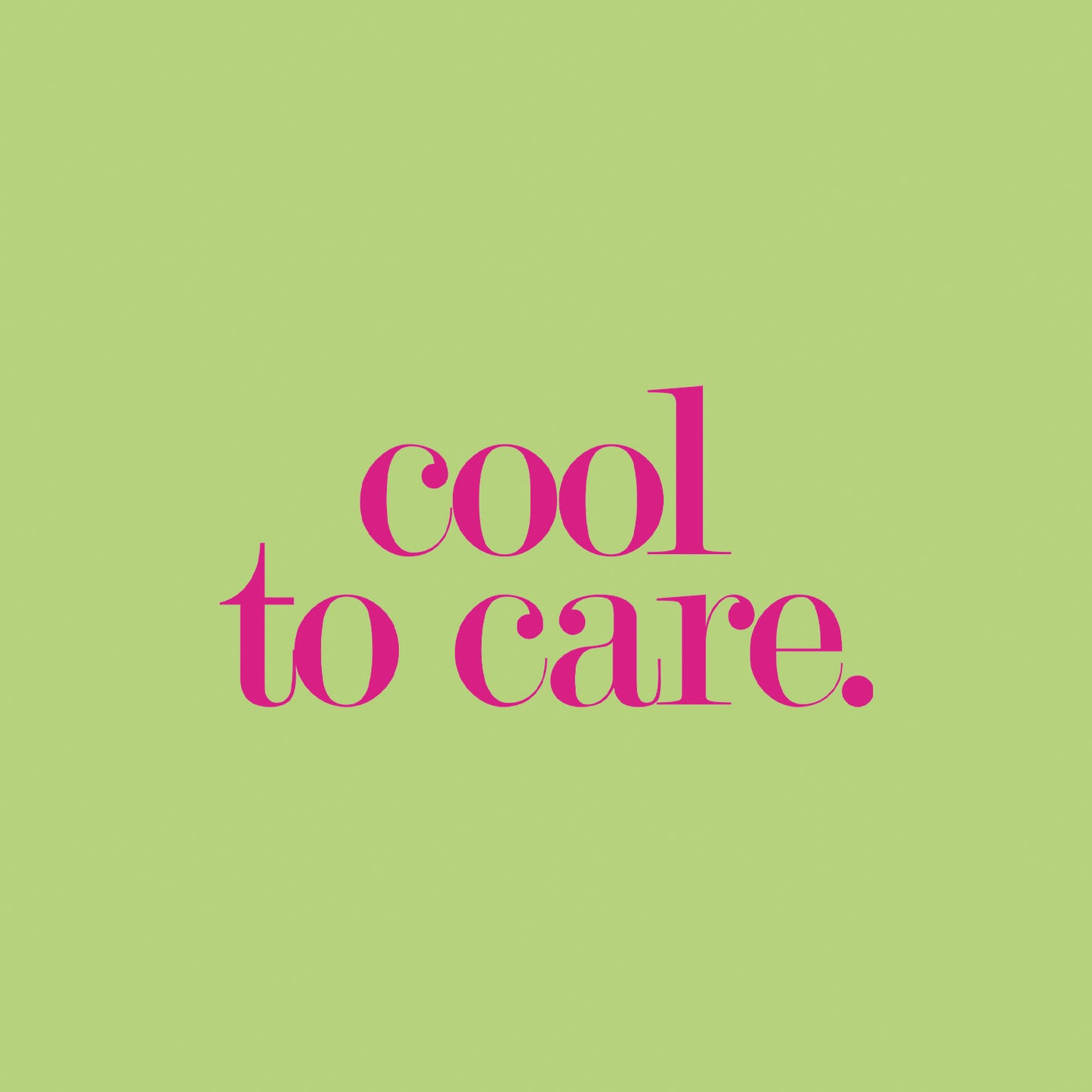 Small napkin - Cool to care
