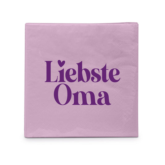 Kleine Serviette - Liebste Oma