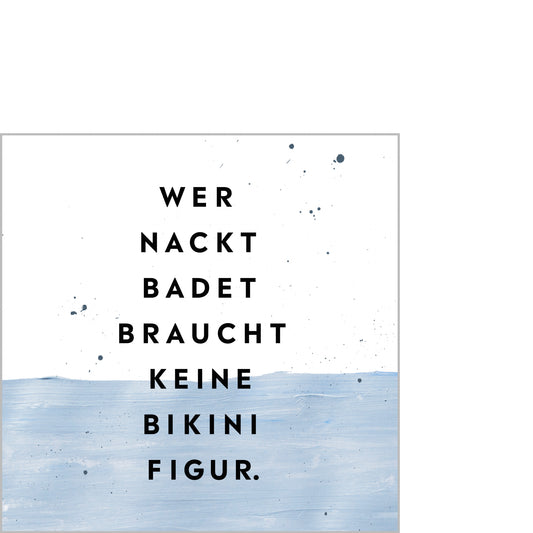 Kleine Serviette - Bikinifigur