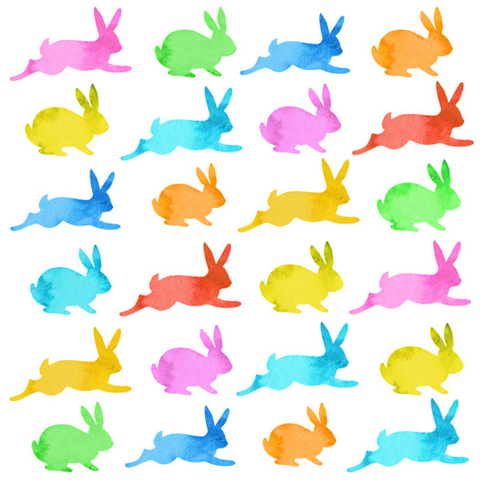 Serviette - Aquarell Bunnies