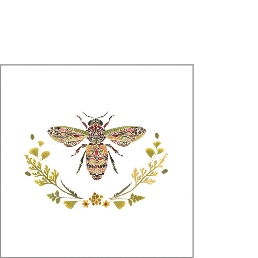 Kleine Serviette - Green Bee