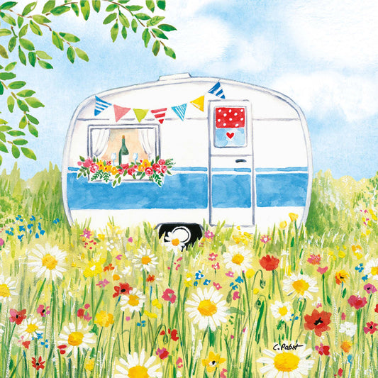 Serviette - Happy Camping