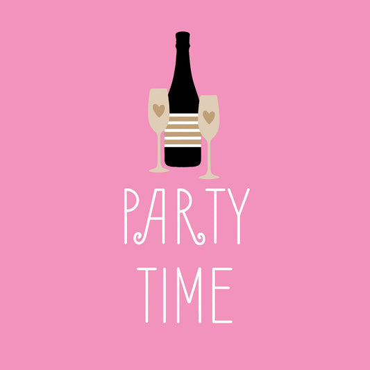 Serviette - Cheers to rose