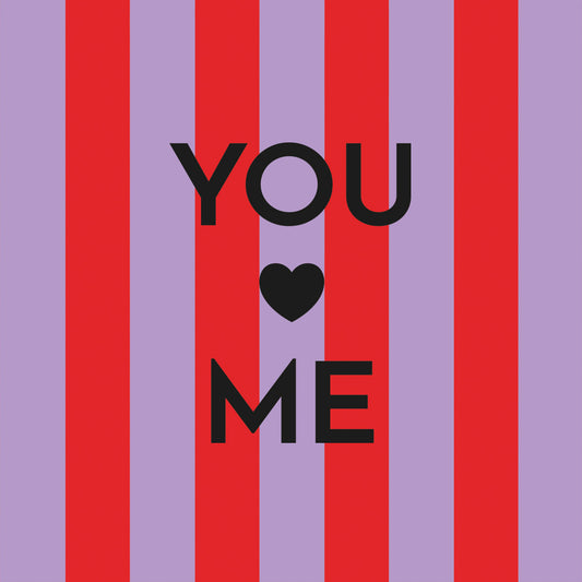 Napkin - Hearts Graphic
