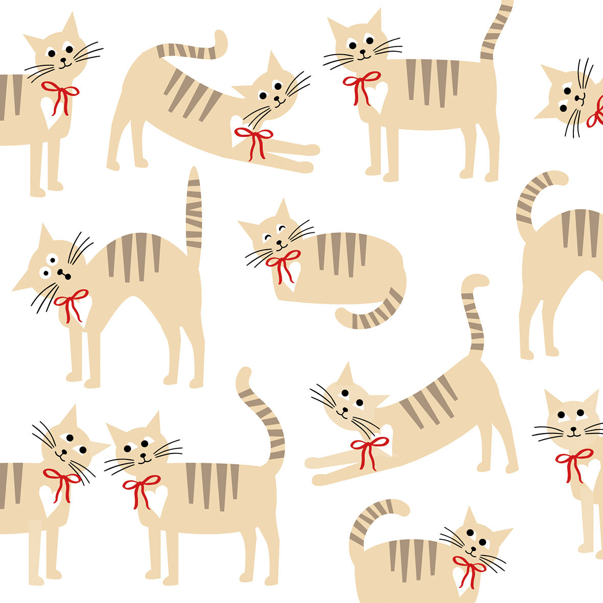 Serviette - Cat Story