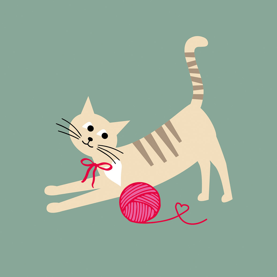 Serviette - Miss Sophie sage