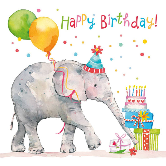 Napkin - Birthday Elephant 