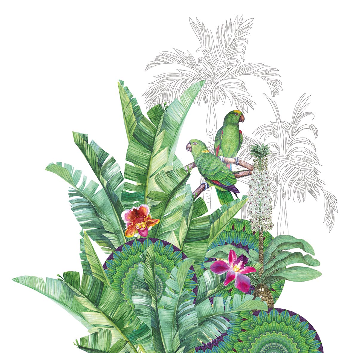 Serviette - Tropicale