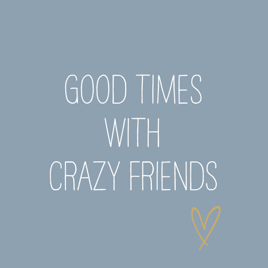 Serviette - Crazy Friends