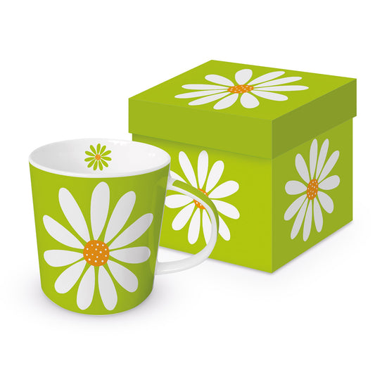 Porzellantasse - Happy Flower green