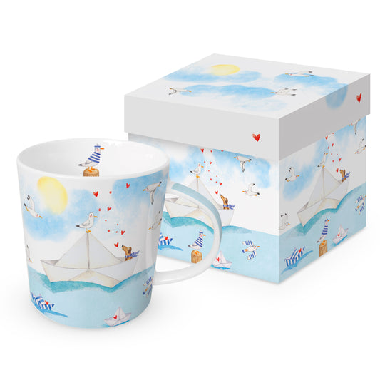 Porcelain mug - Sailing away