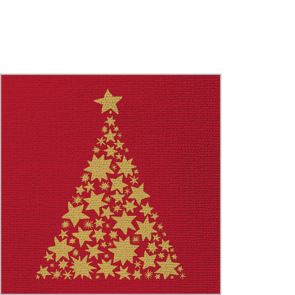 Tree on Canvas Serviette rot 25x25cm