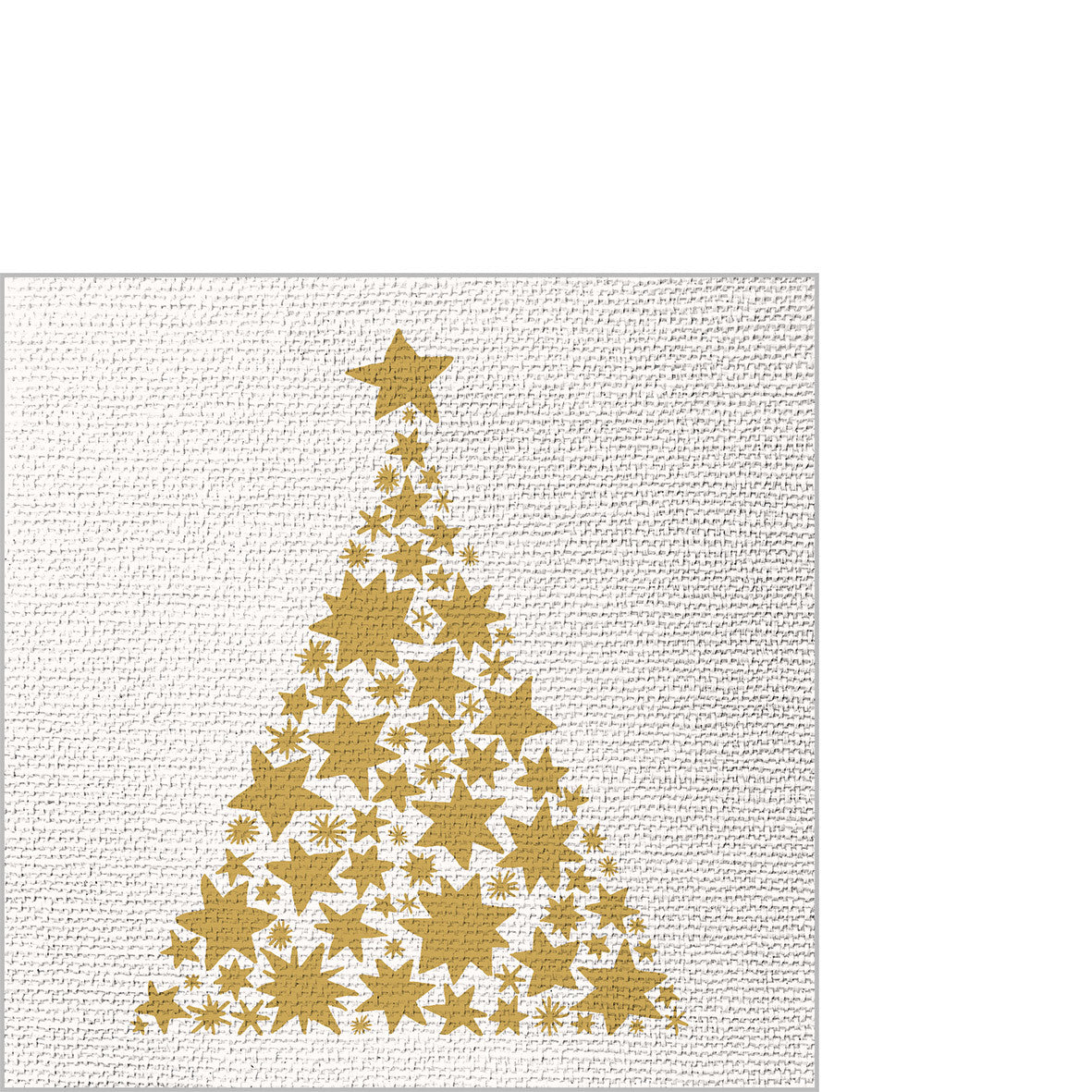 Tree on Canvas Serviette weiß 25x25cm