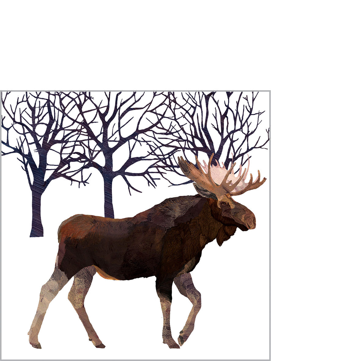 Serviette - Winter Moose