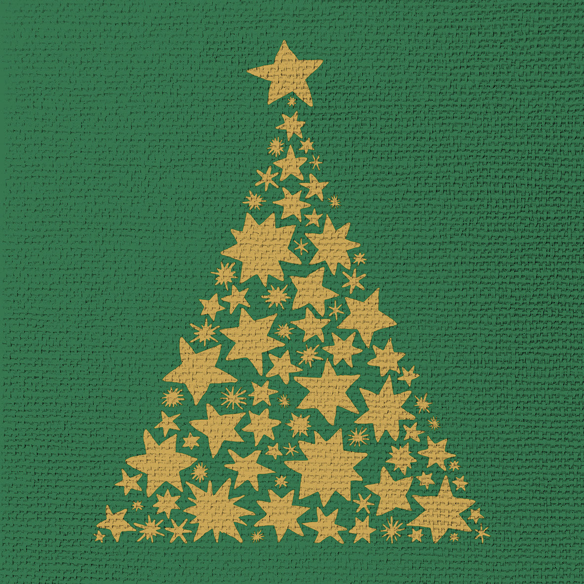 Tree on Canvas Serviette grün 33x33cm