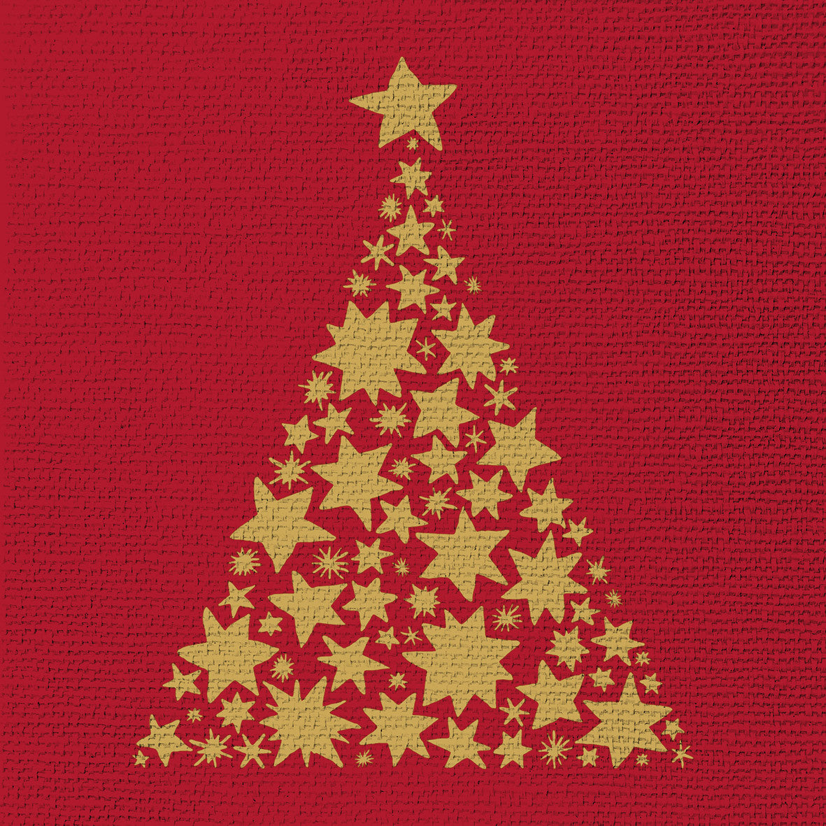 Tree on Canvas Serviette rot 33x33cm