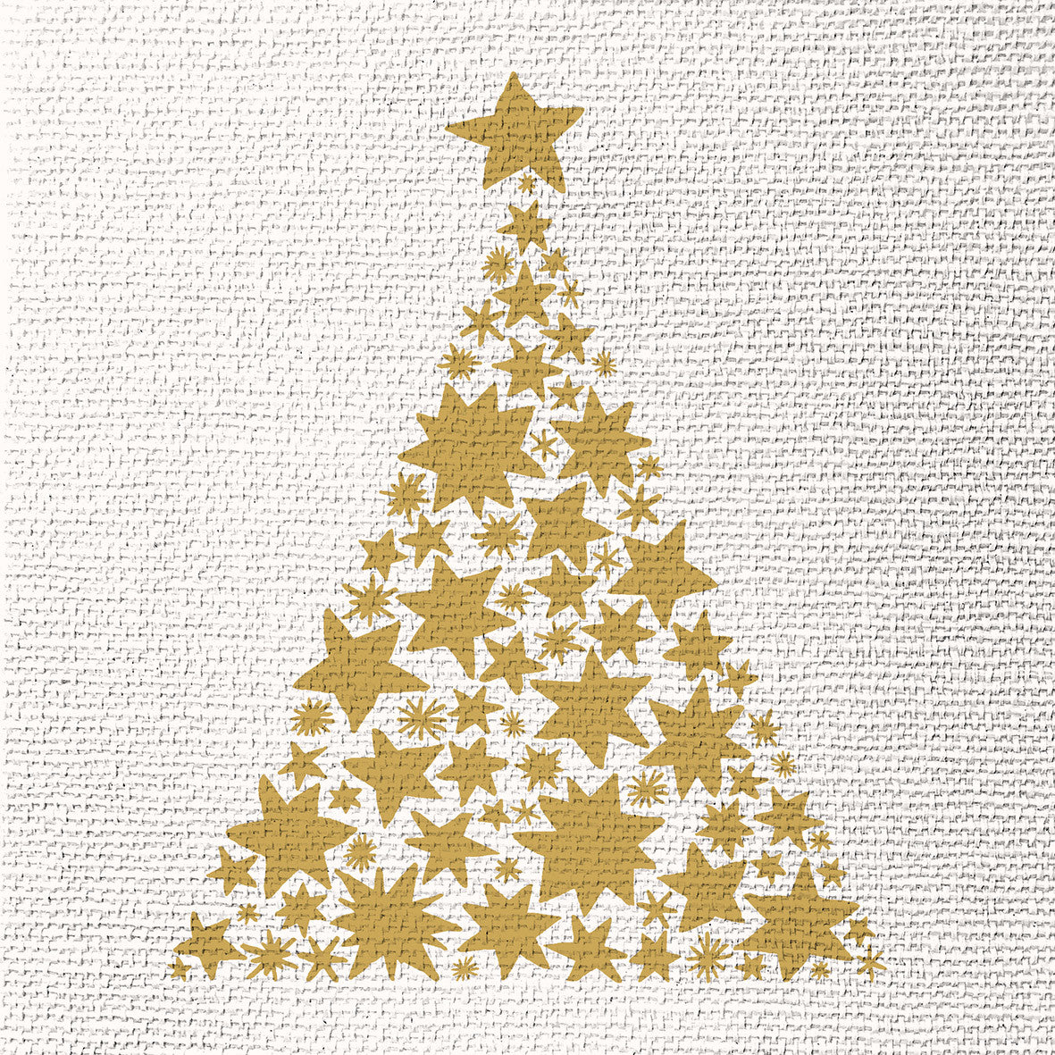 Tree on Canvas Serviette weiß 33x33cm