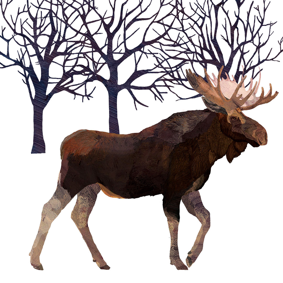 Serviette - Winter Moose