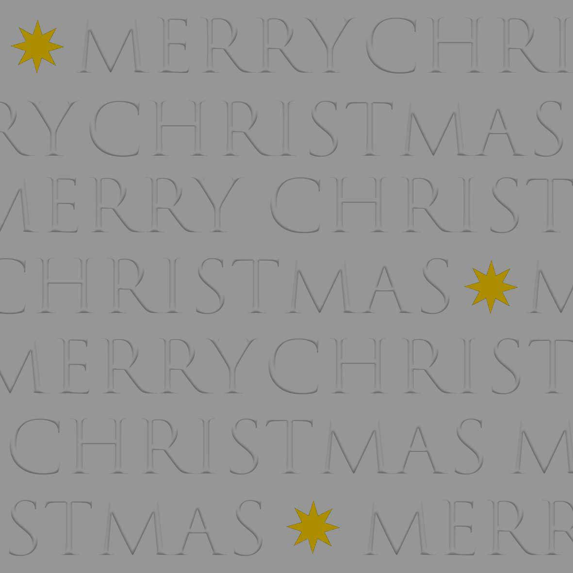 Christmas Letters Star Serviette anthrazit 33x33cm