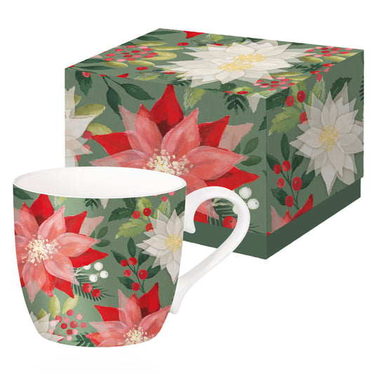 Henkelbecher Merry Poinsettia