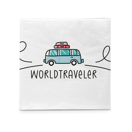 Small napkin - World traveler