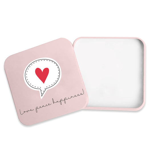 Geschenkdose - Love peace happiness