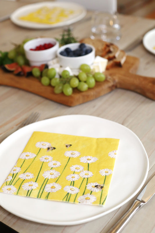 Napkin - Bees & Flowers