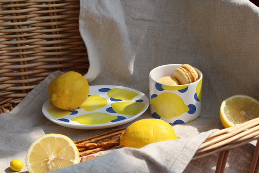 Kleine Schale - Lemon & Dots