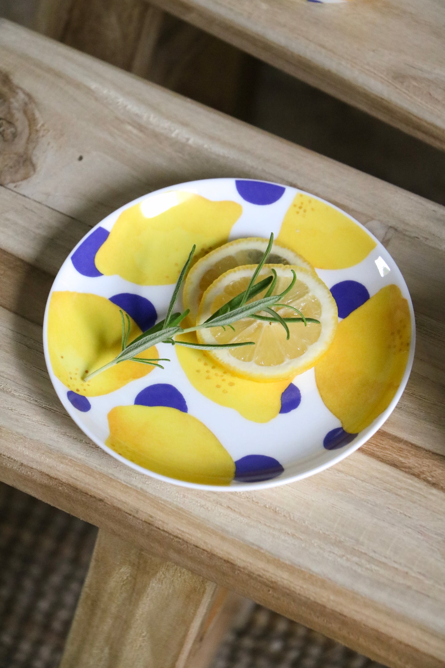 Small Plate - Lemon & Dots