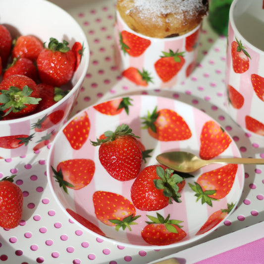 Kleine Schale - Strawberry & Stripes